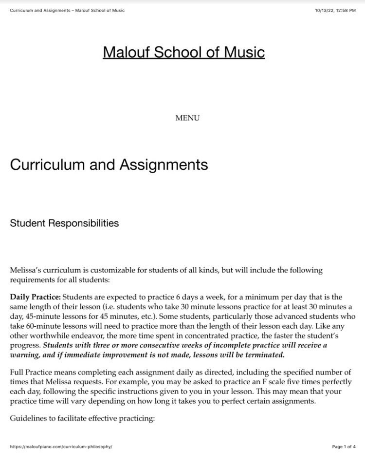 A clickable document