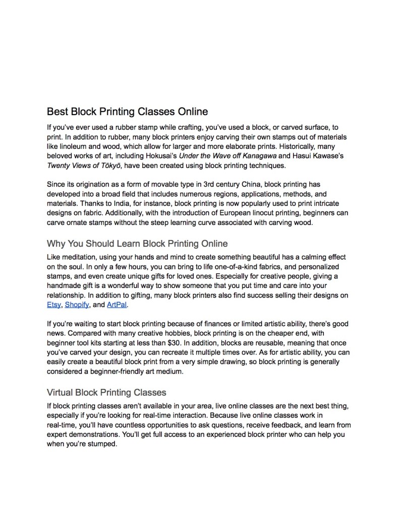 A clickable document