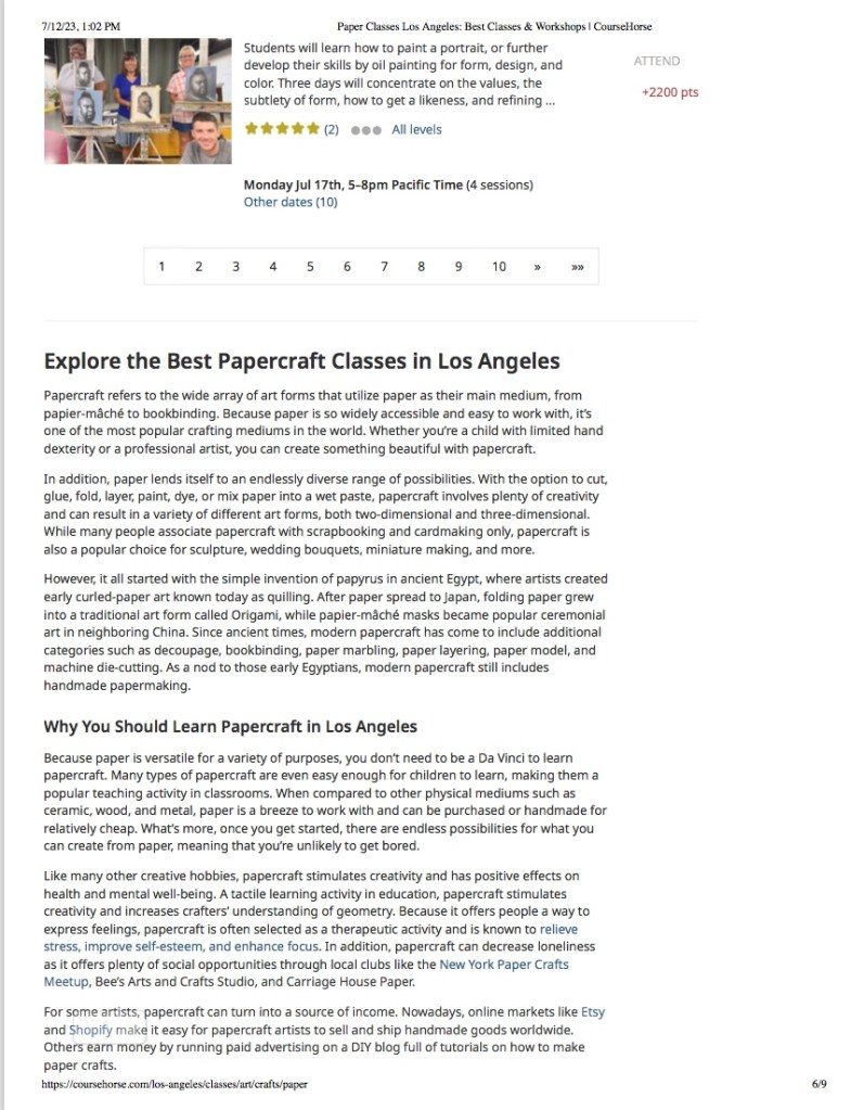 A clickable document