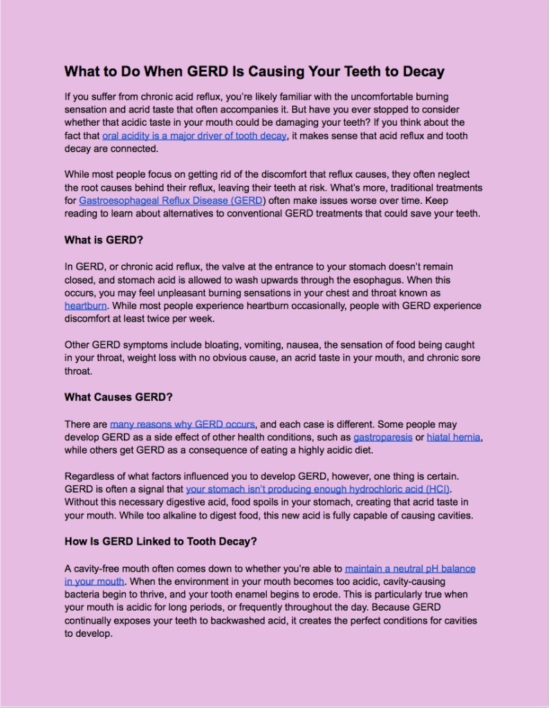 A clickable document