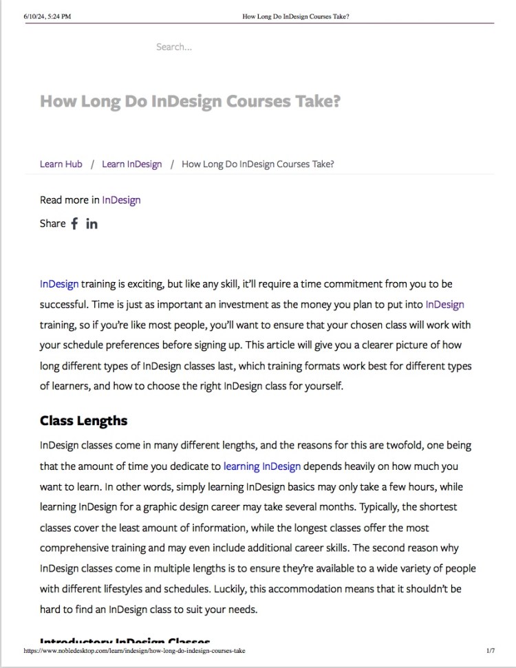 A clickable document